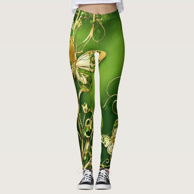 Legging Borboletas Românticas e Leggens de Vinha (Frente)