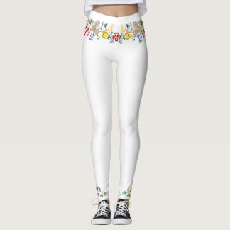 Legging bordado floral