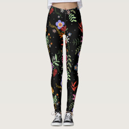 Legging Bordado Folk