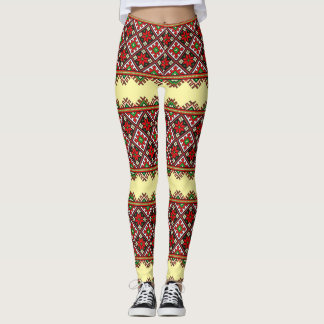 Legging Bordado ucraniano corajoso Vyshyvanka