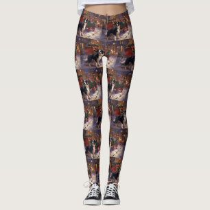 Legging Border Collie Temporada de Natal