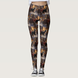 Legging Border Collie Temporada de Natal
