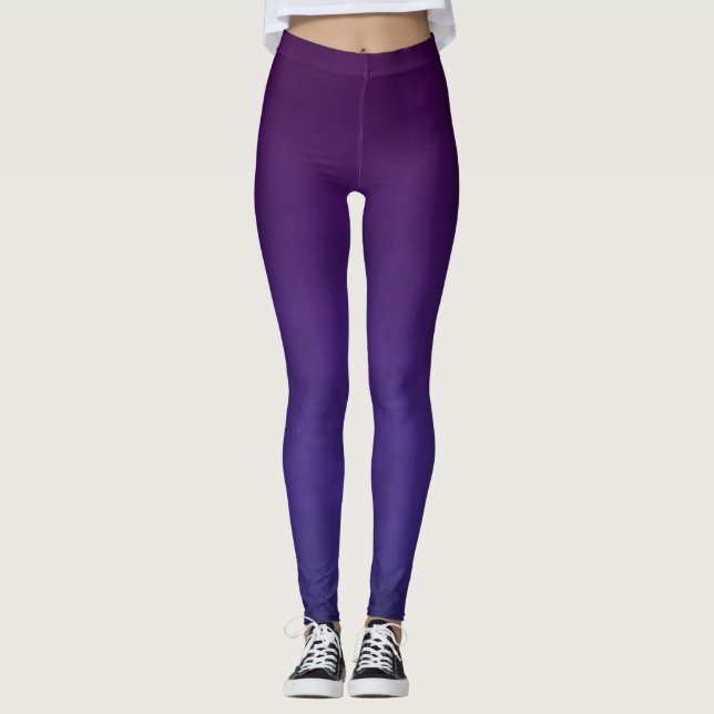 Legging Borracha azul-púrpura (Frente)
