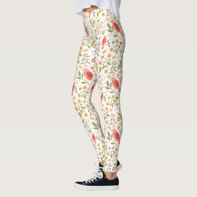 Legging Botanical Birds Harmony – Nature Inspired (Esquerda)