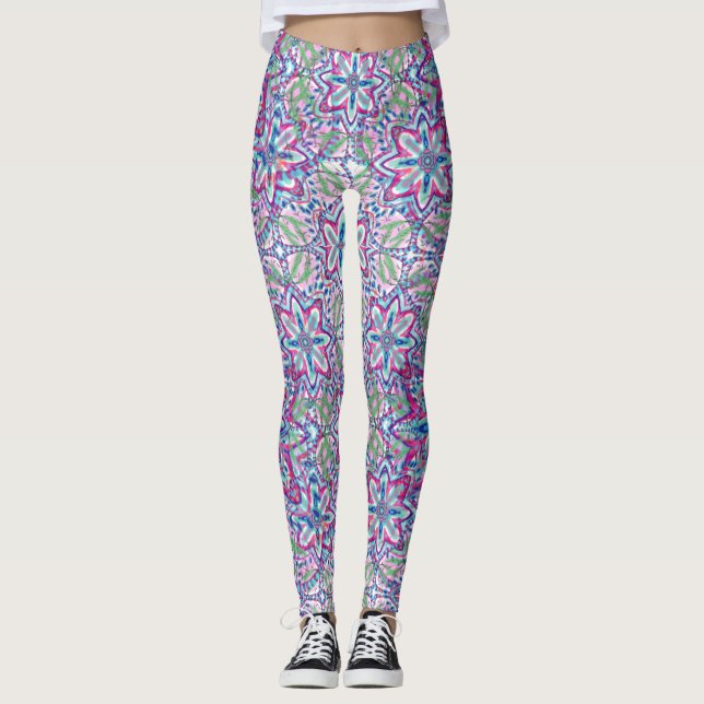 Legging Botânico Kaleido Bloom (Frente)