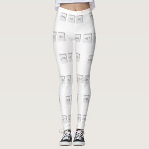 Legging Botões CTRL ALT DEL do SlipperyJoe três teclas bra
