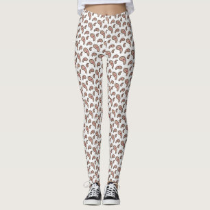 Legging Branca de Ciência da Biologia de Paisley