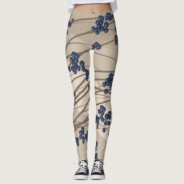 Legging Branches de Blueberry Botânica (Frente)
