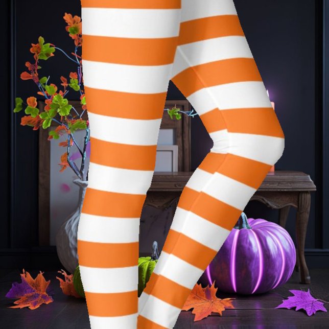 Legging Branco e Laranja (Criador carregado)