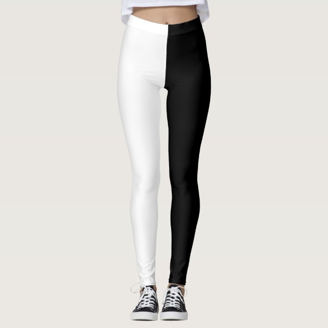 Legging Branco e Preto Dois Tonelados (Frente)