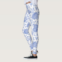 Branco floral branco azul de Toile da estrela de
