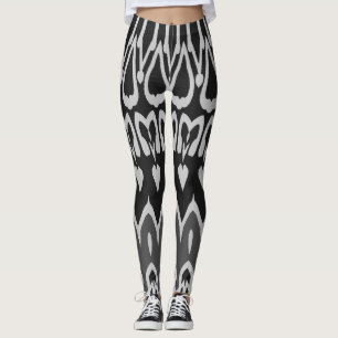 Legging Branco preto moderno clássico "Ratti_Creative_Arts
