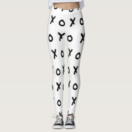 Legging Branco & Preto X O XO X&O's Moda Fofa