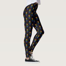 Legging Branco | Pride Pineapple Rainbow Pattern