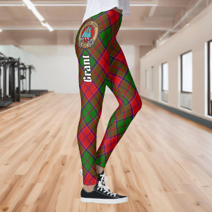 Legging Brasão do Clã Grant sobre Tartan