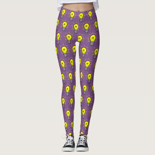 Legging Bright Idea Iluminadas Lâmpadas (Frente)