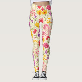Legging Bright Spring Botanical Design