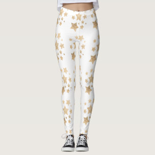 Legging Brilhante dourado de champanhe