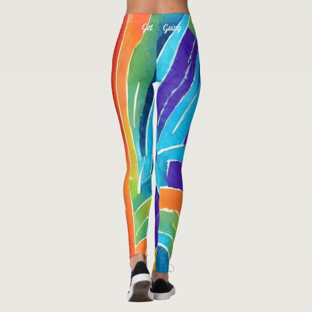 Legging Brilhante e Colorida (Verso)