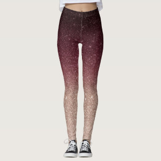 Legging Brilhante Moderno e Ombre Dourado da Rosa