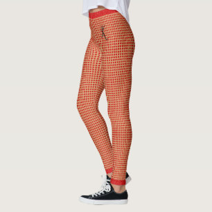 Legging Brilhante Vermelho e Dourado, Bicho Girassol, Mono