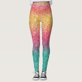 Legging Brilho de Arco-íris 