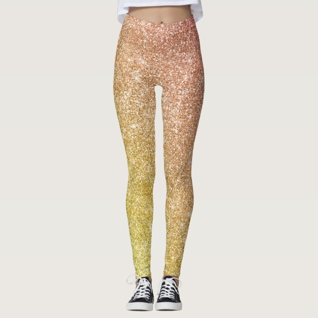 Legging Brilho de Arco-íris  (Frente)