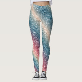 Legging Brilho de Arco-íris 