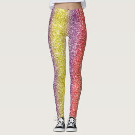 Legging Brilho de Arco-íris 