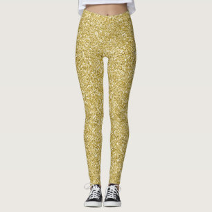 Legging Brilho dourado glamoroso