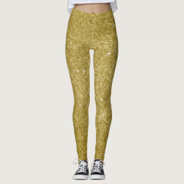 Legging Brilho dourado glamoroso