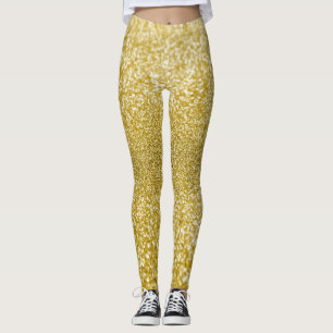 Legging Brilho dourado glamouroso