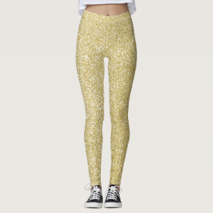Legging Brilho dourado glamouroso