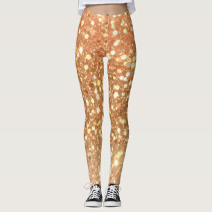 Legging Brilho dourado glamouroso