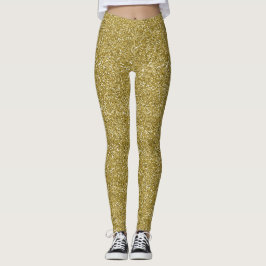 Legging Brilho dourado glamouroso