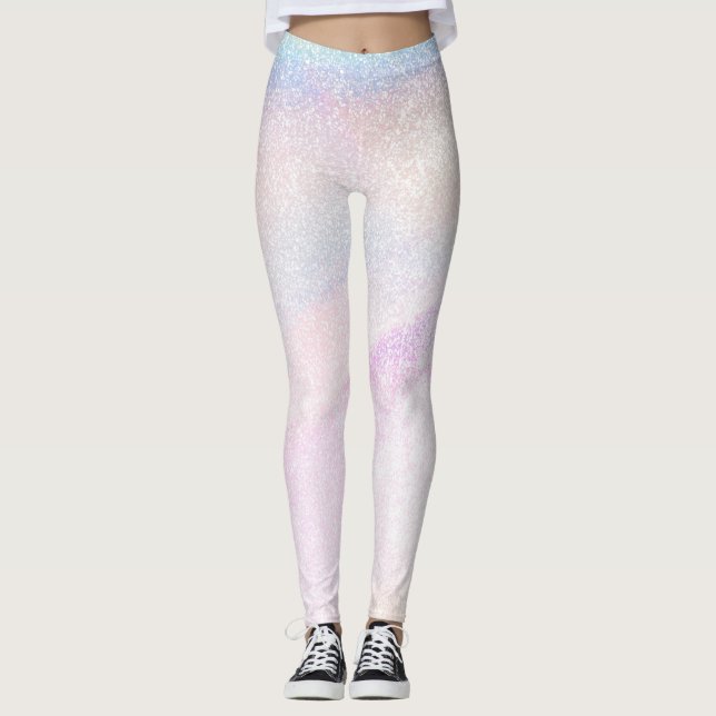 Legging Brilho Glam Glitter Holográfico (Frente)