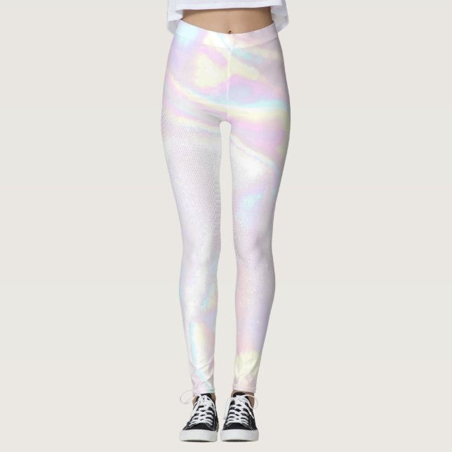 Legging Brilho Glam Holográfico (Frente)