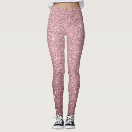 Legging Brilho Glam Luxo Glitter Rosa