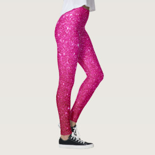 Legging Brilho Rosa   Pernas cor-de-rosa