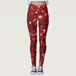 Legging Brilho vermelho do falso<br><div class="desc">Grande brilho vermelho glamoroso do falso.
NOTE POR FAVOR: Estes são gráficos impressos plano - nenhumas peças levantadas.</div>