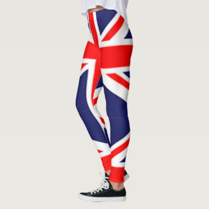 Legging British England Red Blue White Union Jack UK Flag