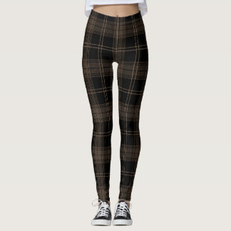 Legging Brown, Walnut, Black, Roman Coffee Twill Tartan