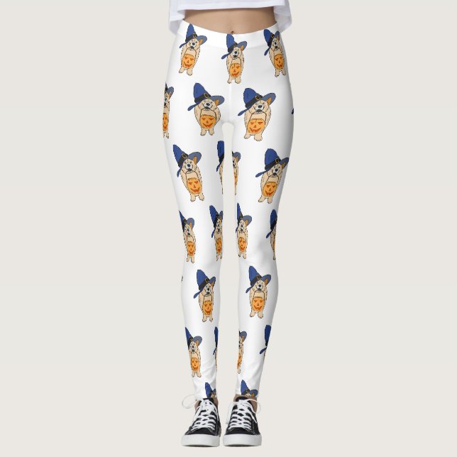 Legging Bruxa de Abóbora Cachorro (Frente)