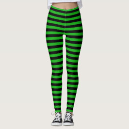 Legging Bruxa Malvada do Halloween Negro e Verde