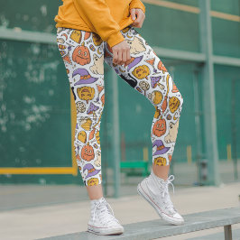 Legging Bruxa Negra Negra Negra Negra Moderna do Halloween