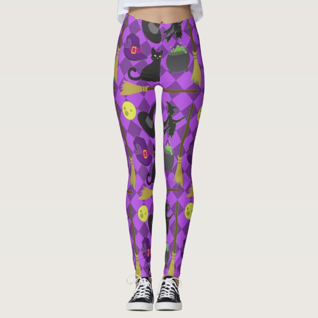 Legging Bruxas de Halloween (Frente)