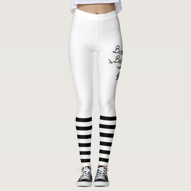 Legging Bumble Bee white (Frente)