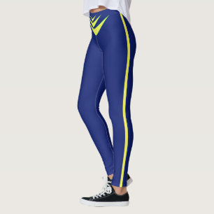 Legging Bumerangue Amarelo Triplo Azul