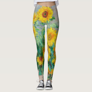 Legging Buquê de Sunflower Claude Monet