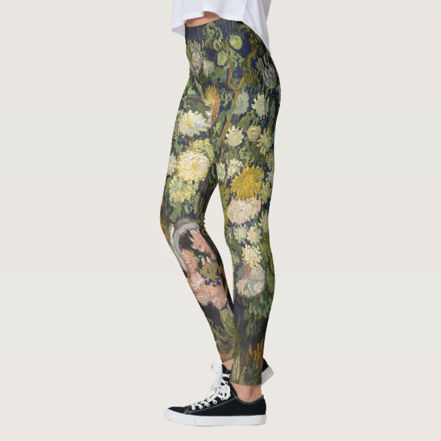 Legging Buquê Floral Impressionista Vintage Van Gogh (Esquerda)